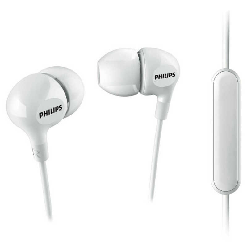 フィリップス PHILIPS イヤホン カナル型 ホワイト φ3.5mm ミニプラグ SHE3555WT