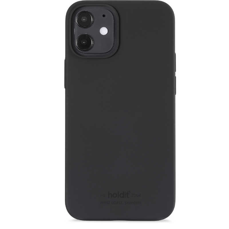 HOLDIT iPhone12mini用ソフトタッチシリコーンケース ブラック Black 14763