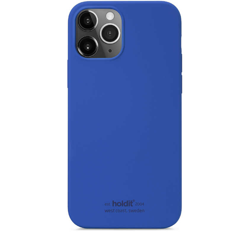 ホールディット スマホケース レディース HOLDIT　iPhone12／12pro用ソフトタッチシリコーンケース　ロイヤルブルー　Royal　Blue　14786