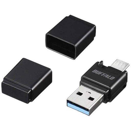 BUFFALO microB&USB3.0 microSD専用スマホ向けカードリーダー BSCRM118U3BK BUFFALO microB&USB3.0 microSD専用スマホ向けカードリーダー BSCRM118U3BK