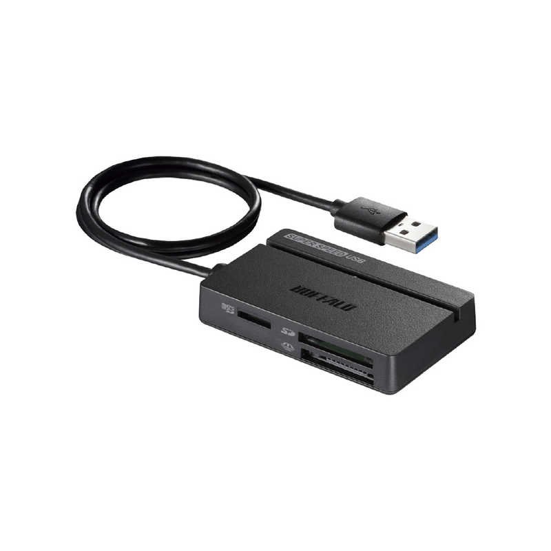 BUFFALO　USB3．0　マルチカードリーダー　スタンダードモデル　BSCR108U3BK