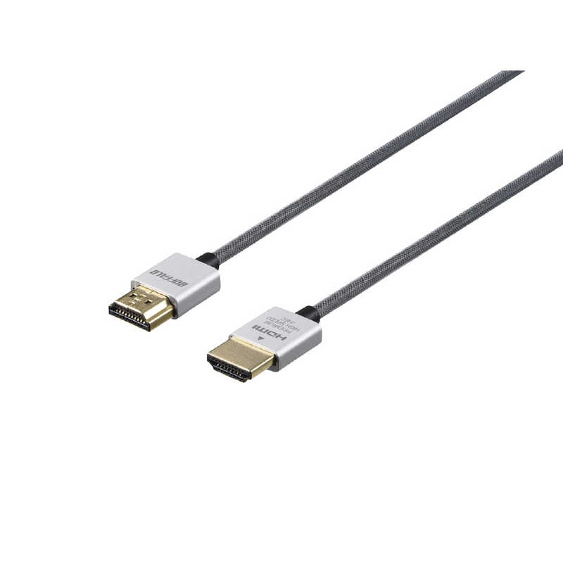 HDMIケーブル Premium シルバー [1.5m /HDMI⇔HDMI /スリムタイプ /4K対応] BSHDPS215SV シルバ− /イ−サネット対応]