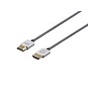 HDMIケーブル Premium シルバー [2m /HDMI⇔HDMI /スリムタイプ /4K対応] BSHDPS220SV シルバ− /イ−サネット対応]