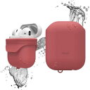 ELAGO AirPods用防水ケース WaterProof Case for AirPods EL_APDCSSCWC_IR イタリアンローズ