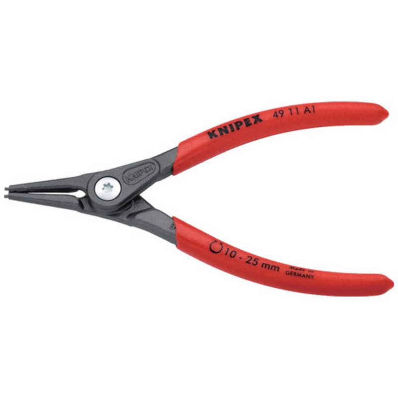 KNIPEX社　軸用スナップリングプライヤー 10-25mm《※画像はイメージです。実際の商品とは異なります》　4911A1