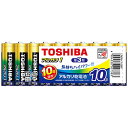 東芝 TOSHIBA 【単三形】10本 アルカリ乾電池「アルカリ1」 LR6AN 10MP