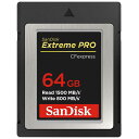 サンディスク　SanDisk　エクトリーム　プロ　CFexpress　Type　B　カード　64GB　SDCFE-064G-JN4NN