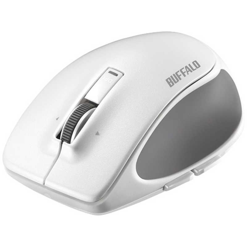 BUFFALO　Bluetooth3.0 BlueLED光学式 5ボタン Sサイズ　BSMBB500SWH (ホワイト)