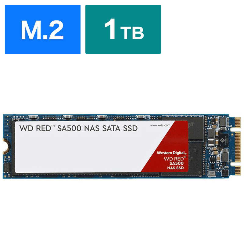 【商品解説】【国内正規代理店】WD 内蔵SSD M.2 2280 SATA / 1TB / WD Red SA500【スペック】●型式：WDS100T1R0B（WDS100T1R0B）●JANコード：0718037872360この商品は宅配便でお届けする商品です出荷可能日から最短日時でお届けします。※出荷完了次第メールをお送りします。配送サービス提供エリアを調べることができます「エリア検索」をクリックして、表示された画面にお届け先の郵便番号7桁を入力してください。ご購入可能エリア検索お買い上げ合計3,980円以上で送料無料となります。※3,980円未満の場合は、一律550円（税込）となります。●出荷可能日から最短日時でお届けします。（日時指定は出来ません。）　※お届け時に不在だった場合は、「ご不在連絡票」が投函されます。　「ご不在連絡票」に記載された宅配業者の連絡先へ、再配達のご依頼をお願いいたします。●お届けは玄関先までとなります。●宅配便でお届けする商品をご購入の場合、不用品リサイクル回収はお受けしておりません。●全て揃い次第の出荷となりますので、2種類以上、または2個以上でのご注文の場合、出荷が遅れる場合があります。詳細はこちら■商品のお届けについて商品の到着日については、出荷完了メール内のリンク（宅配業者お荷物お問い合わせサービス）にてご確認ください。詳しいお届け目安を確認する1度の注文で複数の配送先にお届けすることは出来ません。※注文時に「複数の送付先に送る」で2箇所以上への配送先を設定した場合、すべてキャンセルとさせていただきます。