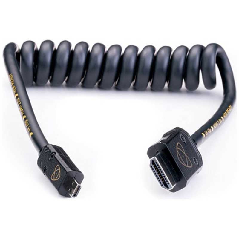 ȥ⥹ATOMFLEX PRO HDMI COILED CABLE (Micro to Full 30cm) ATOM4K60C1