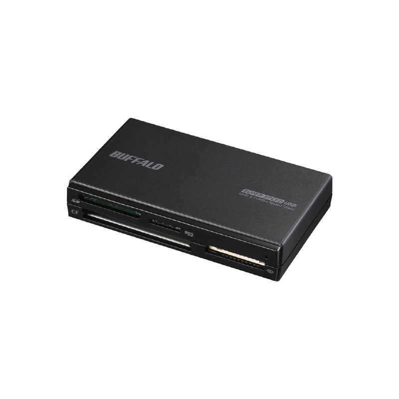 BUFFALO　マルチカードリーダー UHS-II対応モデル ブラック (USB3.0/2.0/1.1)　BSCR708U3BK