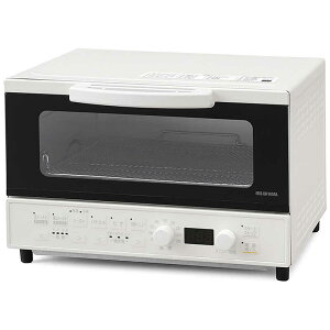 アイリスオーヤマ　IRIS OHYAMA　マイコン式オーブントースター 1200W/食パン4枚 ホワイト　MOT-401-W