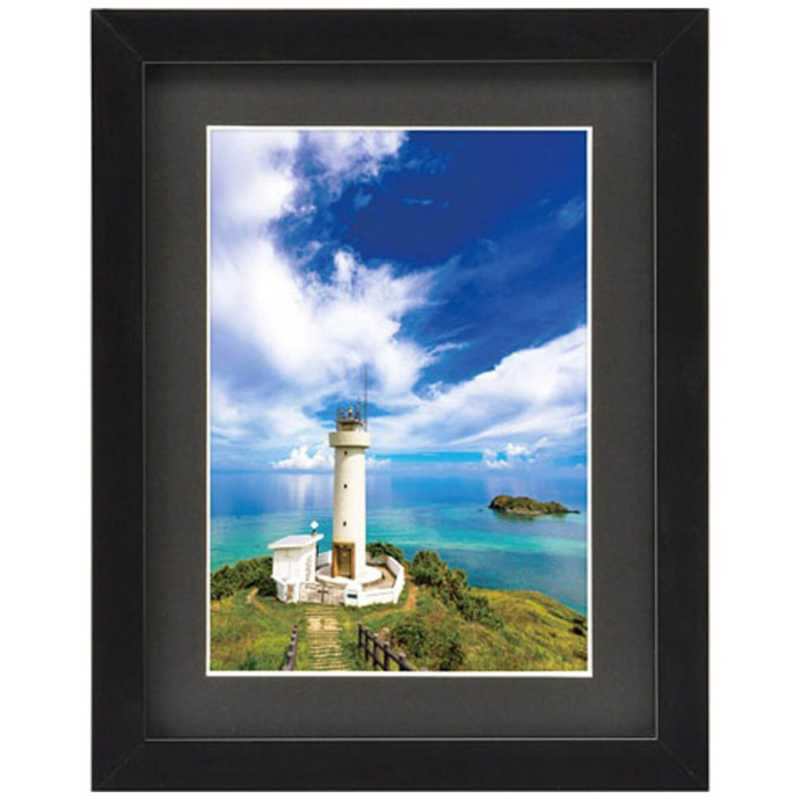 ハクバ　木製額縁(2Lサイズ/ブラック) 　FWMM01BK2L