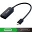 쥳ࡡELECOM0.15m[USB-C ᥹ DisplayPort 4K]Ѵץ ֥åAD-CDPBK2