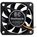 OWLTECH ケースファン 60mm/4000RPM 15mm厚 OWL-FE0615LL-BK