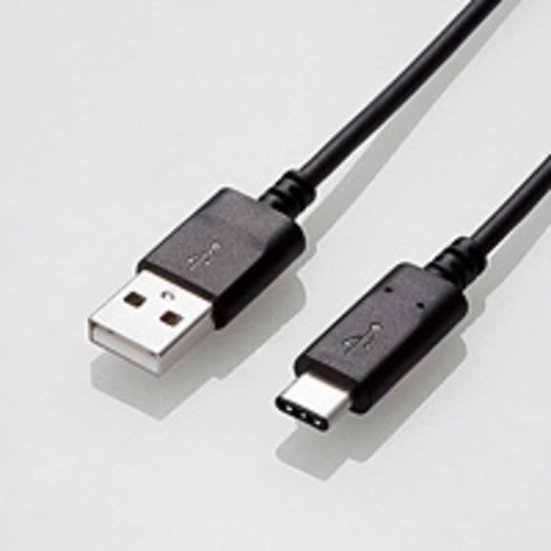 エレコム　ELECOM　USB3.1ケーブルGen2A-Cタイプ認証品3A出力1.0m　USB3-AC10NBK