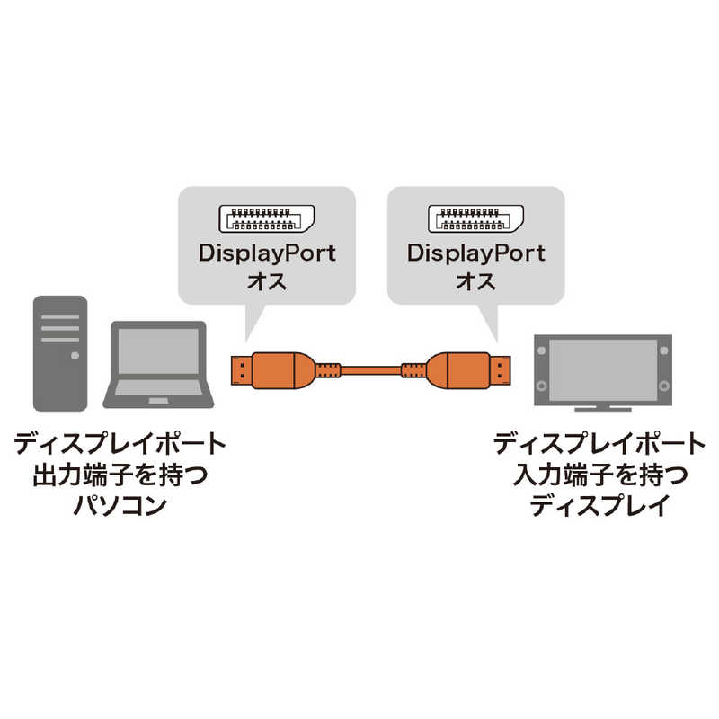 サンワサプライ　DisplayPortケーブル ブラック [1m]　KC-DP1410
