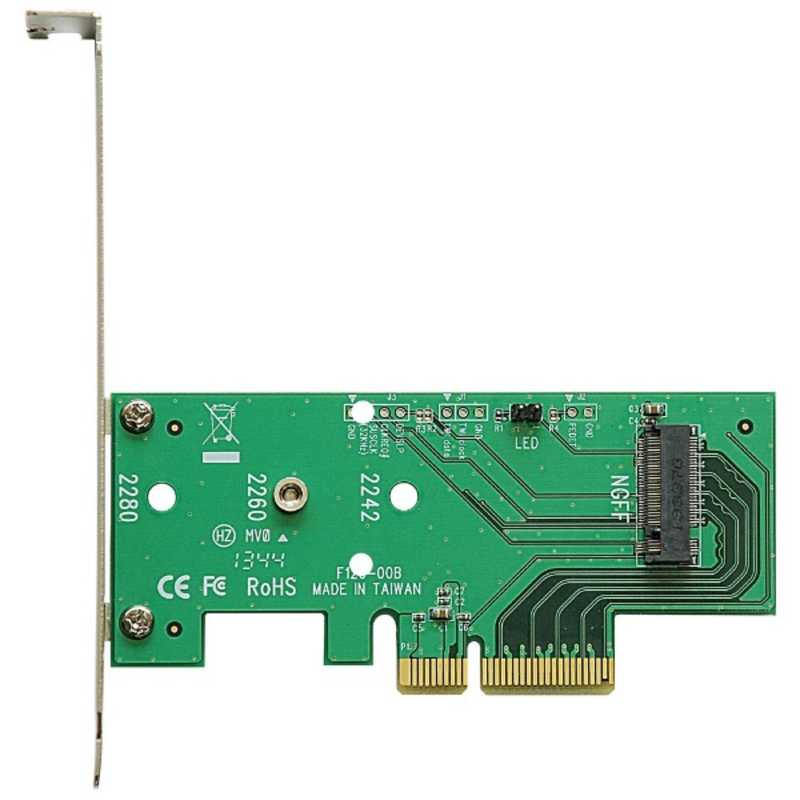 玄人志向 変換基盤 M.2(Type.M) ⇒ PCI-Express x4 M.2-PCIe