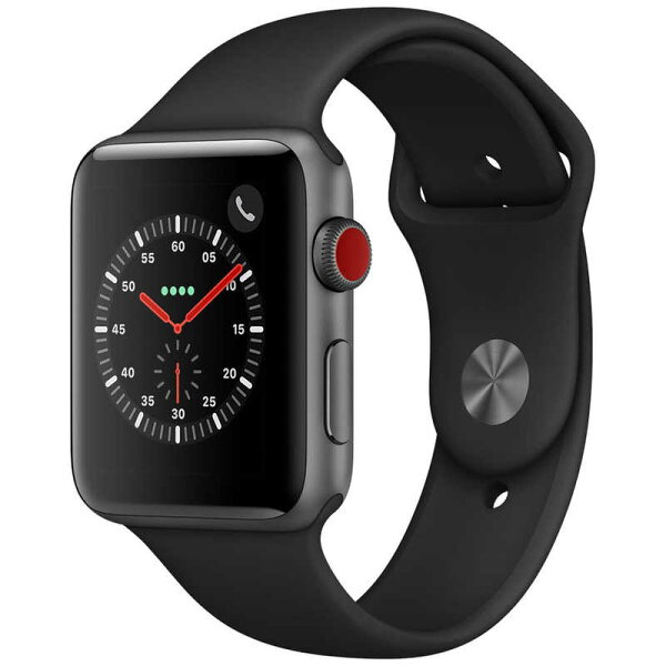 アップルAppleWatchSeries3(GPS+Cellularモデル)- Series3/43mm/アルミニウム/スポーツ