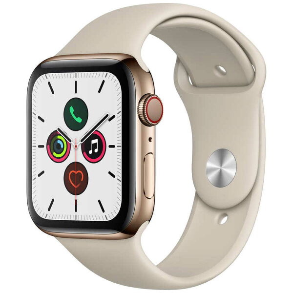 アップルAppleWatchSeries5(GPS+Cellularモデル)- Series5/45mm/ステレンススチール/ス