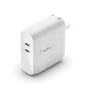 BELKIN BOOST↑CHARGE PRO 68W USB-C PD GaN USB充電器(18W USB-C 45-60W USB-C) ホワイト WCH003DQWH