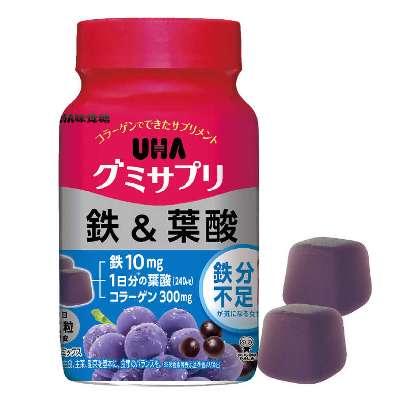 UHA味覚糖　グミサプリ 鉄＆葉酸