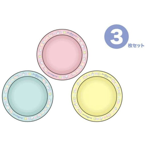 オーエスケー すみっコぐらし 中皿3枚セット PT-22 オーエスケー すみっコぐらし 中皿3枚セット PT-22