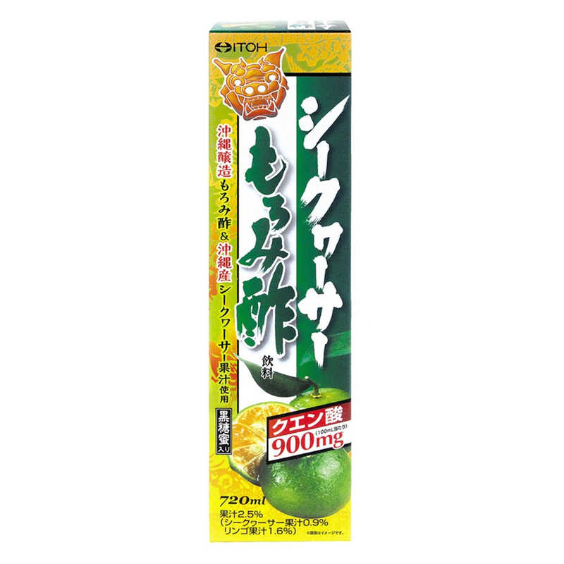 【商品解説】井藤漢方　シークヮーサーもろみ酢　720ml【スペック】●型式：（シークワーサーモロミス（720）●JANコード：4987645488775【注意事項・特記事項】※予告なくパッケージデザイン等が変更になり掲載画像とは異なる場合があります。※開封後の返品や商品交換はお受けできませんこの商品は宅配便でお届けする商品です出荷可能日から最短日時でお届けします。※出荷完了次第メールをお送りします。配送サービス提供エリアを調べることができます「エリア検索」をクリックして、表示された画面にお届け先の郵便番号7桁を入力してください。ご購入可能エリア検索お買い上げ合計3,980円以上で送料無料となります。※3,980円未満の場合は、一律550円（税込）となります。●出荷可能日から最短日時でお届けします。（日時指定は出来ません。）　※お届け時に不在だった場合は、「ご不在連絡票」が投函されます。　「ご不在連絡票」に記載された宅配業者の連絡先へ、再配達のご依頼をお願いいたします。●お届けは玄関先までとなります。●宅配便でお届けする商品をご購入の場合、不用品リサイクル回収はお受けしておりません。●全て揃い次第の出荷となりますので、2種類以上、または2個以上でのご注文の場合、出荷が遅れる場合があります。詳細はこちら■商品のお届けについて到着日については、出荷完了メール内のリンク（宅配業者お荷物お問い合わせサービス）にてご確認ください。詳しいお届け目安を確認する1度の注文で複数の配送先に配送する事は出来ません。※注文時に「複数の送付先に送る」で2箇所以上への配送先を設定した場合、全てキャンセルとさせていただきます。