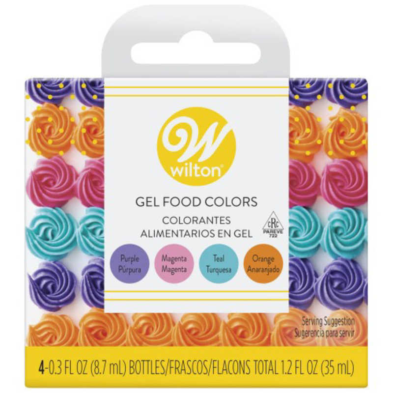 WILTON ビビッドジェルカラーセット/アイシングカラー 601-2425