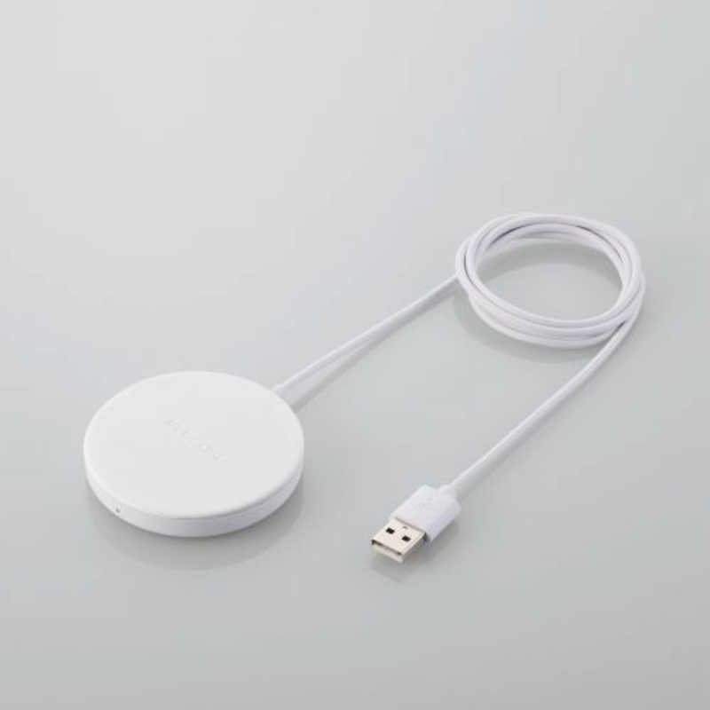 エレコム ELECOM ワイヤレス充電器 マグネット内蔵 5W 卓上 1m W-MA01WH