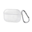 エレコム ELECOM AirPods Pro対応 ソフトケース(カラビナ付) クリア AVA-AP2UC2CR