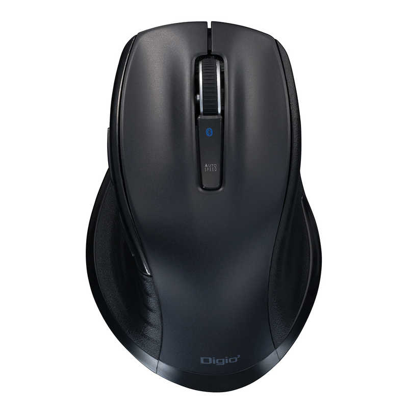 ナカバヤシ　ワイヤレスBlueLEDマウス Flineシリーズ Lサイズ 5ボタン　MUS-BKF149BK ブラック