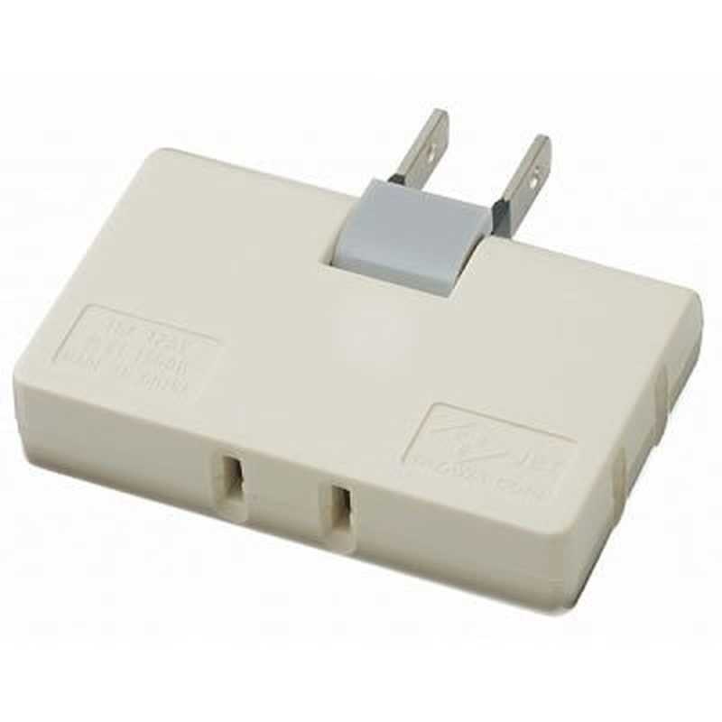 ヤザワ　耐トラ付コーナータップ ホワイト Y02C300WH [直挿し /3個口 /スイッチ無]　Y02C300WH