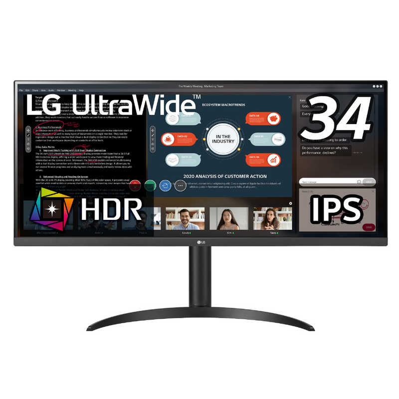 LGPC˥ UltraWide ֥å [34 /UltraWide FHD(25601080 /磻]34WP550-B