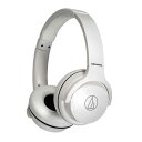 audio-technica ヘッドホン オーディオテクニカ　ワイヤレスヘッドホン リモコン・マイク対応 ホワイト　ATH-S220BT WH