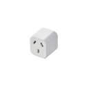エレコム ELECOM 日本用変換プラグ O2タイプ ホワイト T-NHPAO2WH(3)