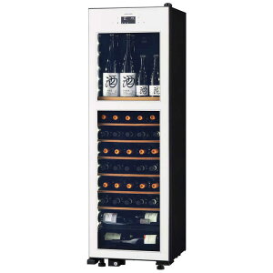 さくら製作所　氷温冷蔵機能付き 日本酒＆ワインセラー 氷温 M2シリーズ 白 [63本 /右開き]　LX63DM2Z-RH-W（標準設置無料）