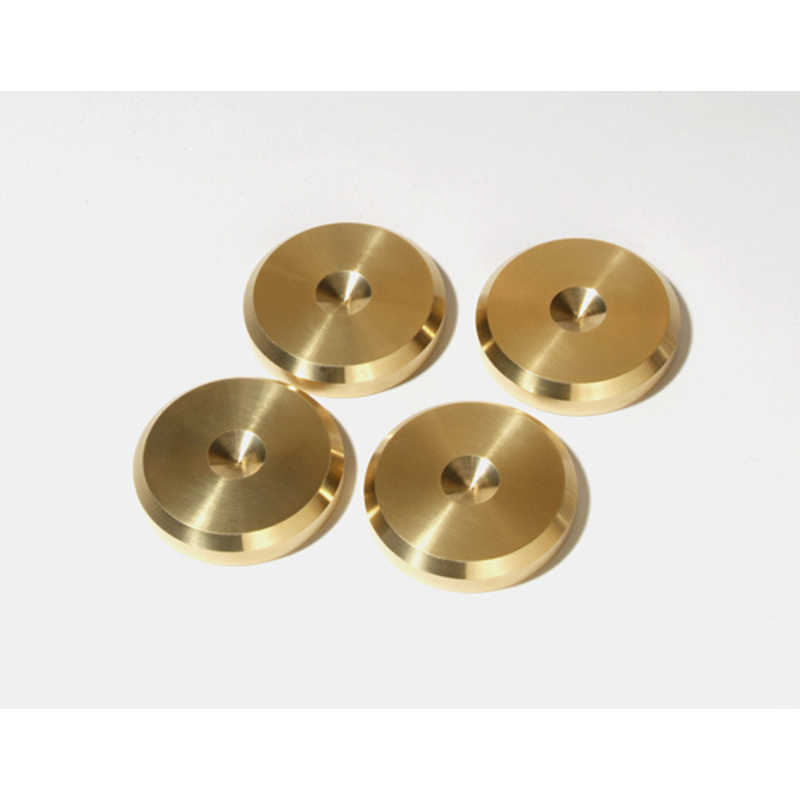 ACOUSTICREVIVE 黄銅(真鍮)製スパイク受け(4個入り)SPU-4 SPU4 SPU4