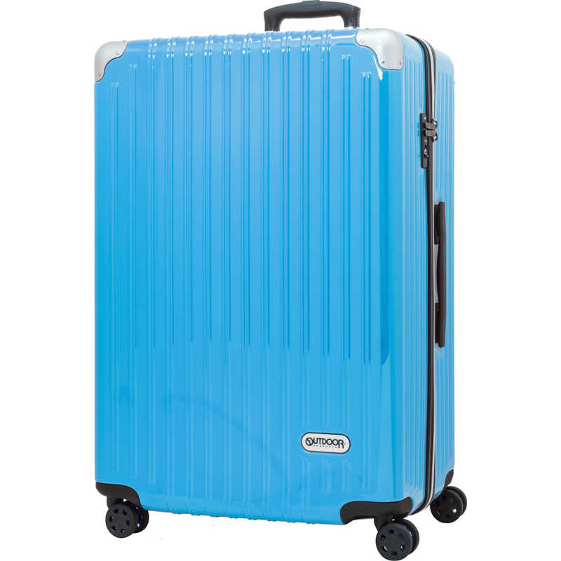 楽天コジマ楽天市場店OUTDOOR　スーツケース ファスナーキャリー ブルー [100L /1週間以上]　OD-0757-70-BL