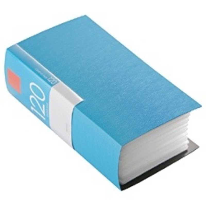 BUFFALO　CD/DVDファイル ブックタイプ 120枚収納 ブルー　BSCD01F120BL