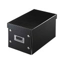 サンワサプライ CD DVD ブルーレイ用 10〜25枚収納 組み立て式CD BOX W165mm ブラック FCD-MT3BKN FCD-MT3BKN