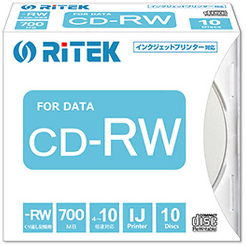 RITEK　CD-RW700.PW10P A データ用CD-RW [10