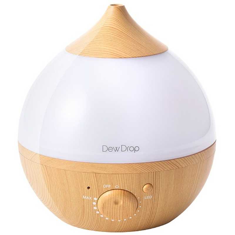 加湿器 Dew Drop M(デュードロップ M) 超音波式 鉄筋6畳 HFT-1716NW ナチュラルウッド