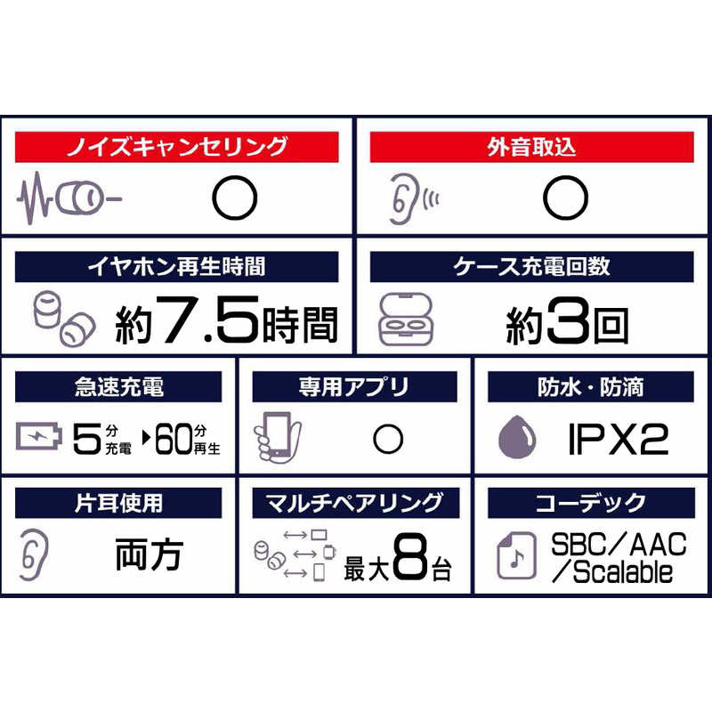 GALAXY　フルワイヤレスイヤホン ノイズキャンセリング対応 マイク対応 ラベンダー Galaxy Buds2　SM-R177NLVAXJP