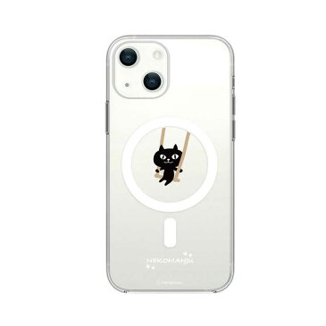 ROA　iPhone 13 2眼 Magsafe対応ケース ネコマンジュウ　ブランコ abbi FRIENDS　ABF21724I13