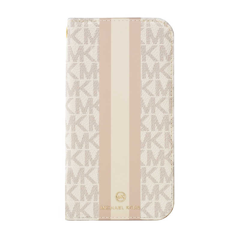 }CPR[X@Folio Case Stripe with Tassel Charm for iPhone 13 mini Vanilla@MKSTVNLFLIP2154