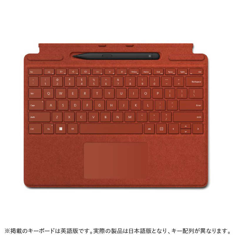 マイクロソフト　Microsoft　Surface Pro スリム ペン2付き Signature キーボード ポピー レッド　8X6-00039