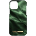 アイディール スマホケース レディース IDEALOFSWEDEN　iPhone13 FASHION CASE EMERALD SATIN エメラルドサーティン　IDFCAW19-I2161-154