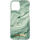 アイディール スマホケース レディース IDEALOFSWEDEN　iPhone13 FASHION CASE MINT SWIRL MARBLE ミントスワールマーブル　IDFCSS21-I2161-258