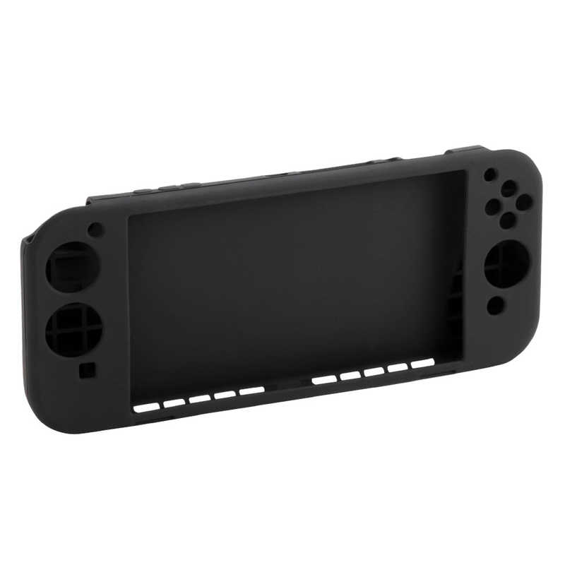 ナカバヤシ　ニンテンドースイッチ有機ELモデル用 一体型シリコンカバー ブラック